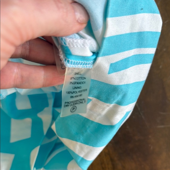 Calvin Klein Blue and White Sleeveless Midi Sundress - Picture 6 of 8